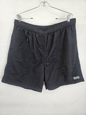 Felt Swim Shorts Mens 2XL Black Pockets Beach Surf Quick Dry Athletic Casual UPF